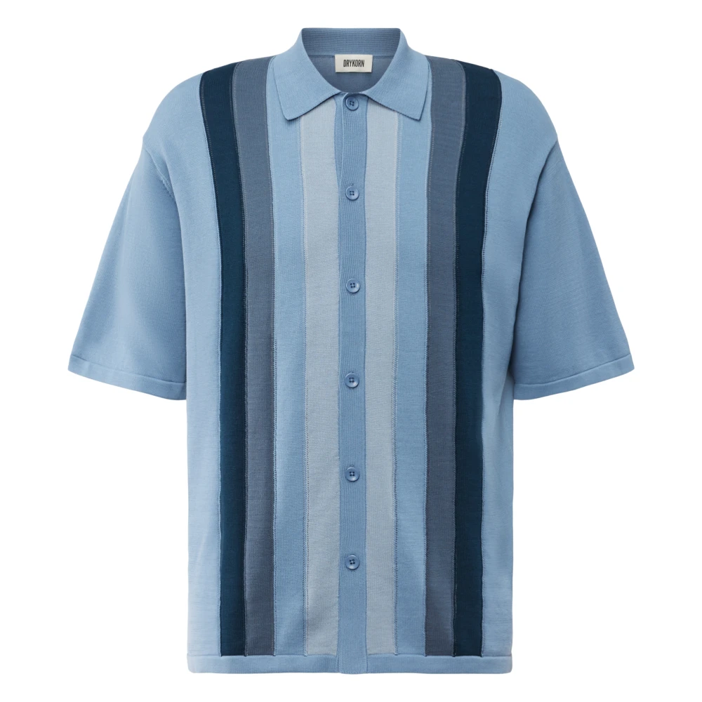 Drykorn Mannelijk Multicolor Overhemden Heren, Veelkleurig, L, Dantte 10 Strickhemd