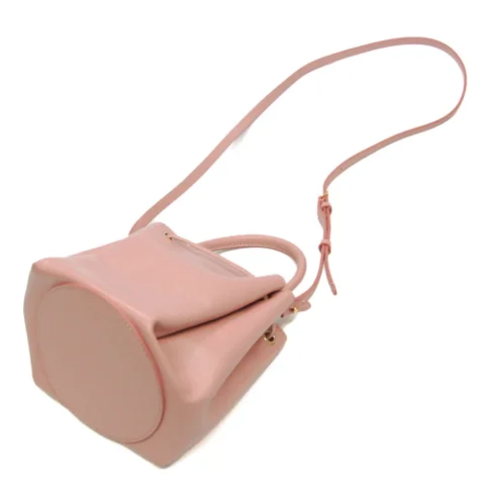 Burberry Vintage Pre-owned Leather handbags Pink Dames