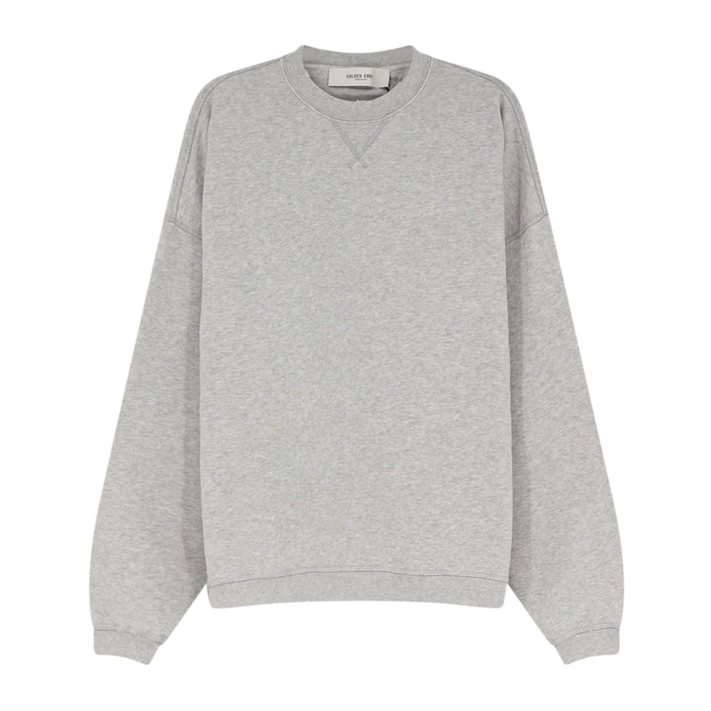 Golden Goose Unisex Grigio - Felpa Girocollo Oversize Journey - Sweatshirts & Hoodies - 2XS