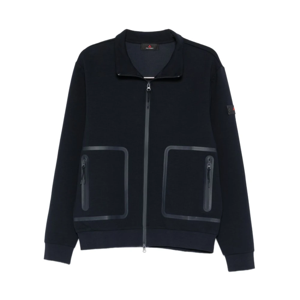 Peuterey Men's Blue Zip-Throughs, L, Scott Zip Pocket Jumper
