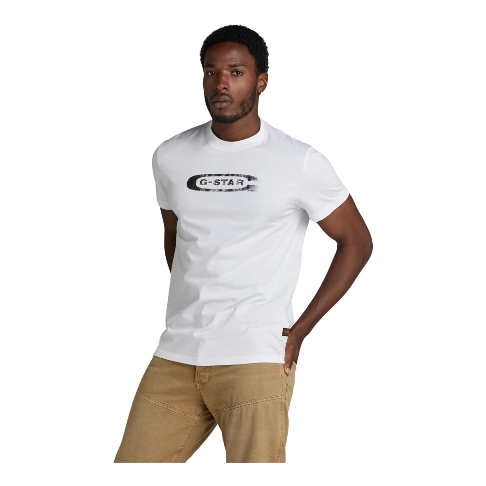 G-Star Vintage Logo T-shirt met korte mouwen White Heren