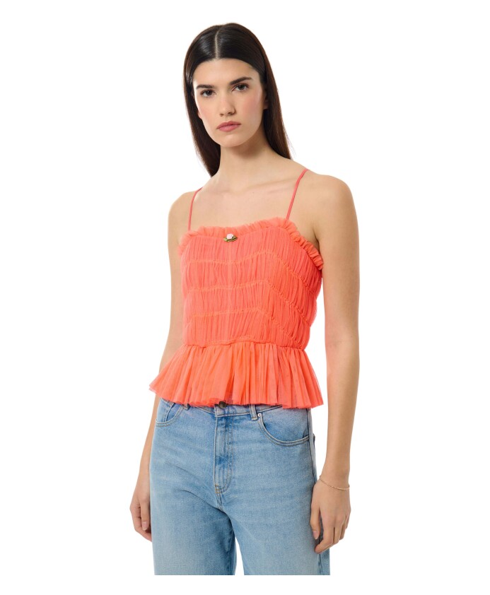 robe-en-nylon-plissee-et-cousue