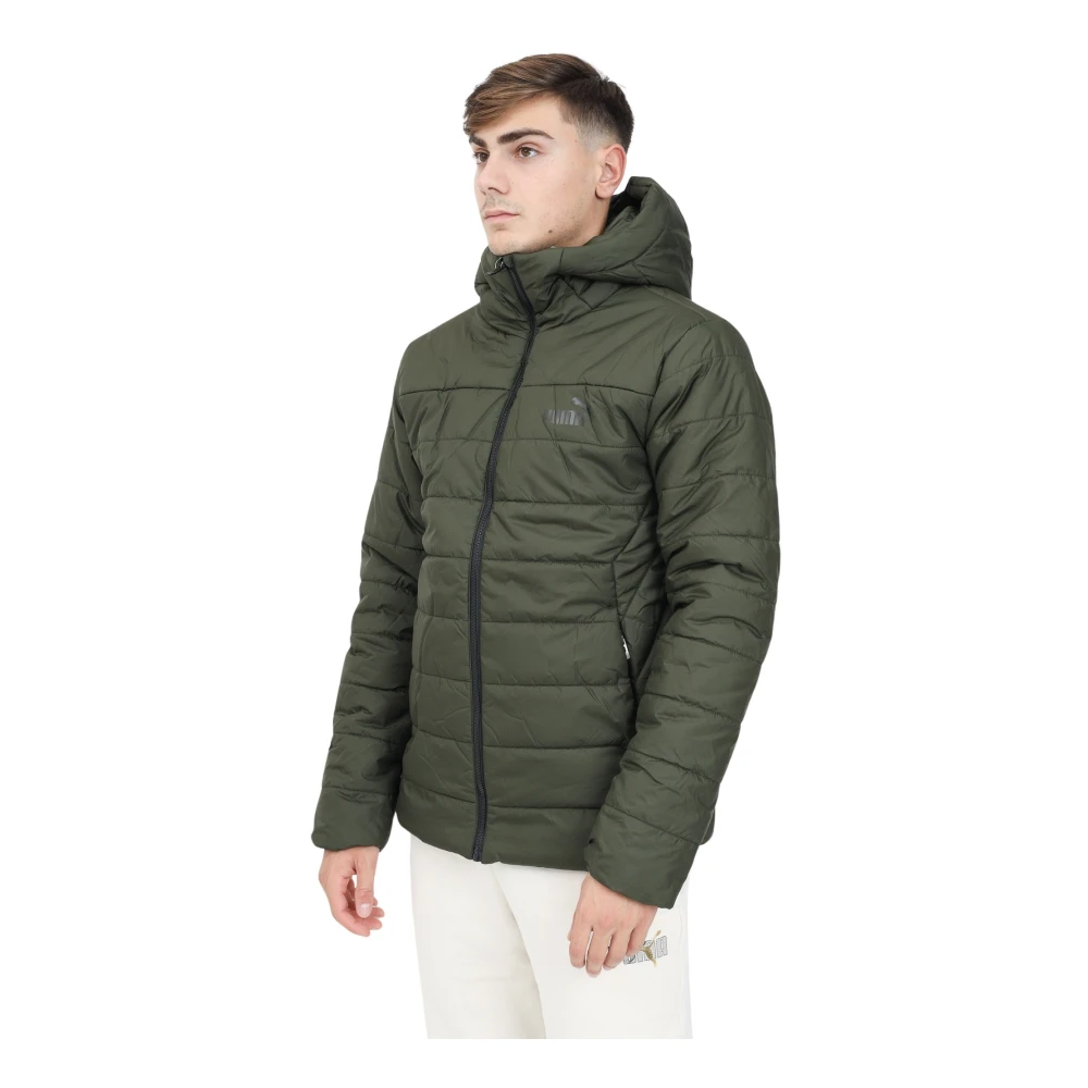 Puma Essentials Groene Gewatteerde Jas Heren Green Heren