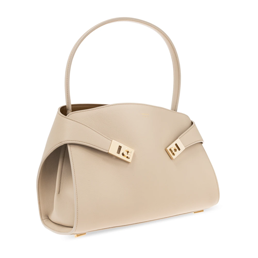 Salvatore Ferragamo Schoudertas Hug Beige Dames