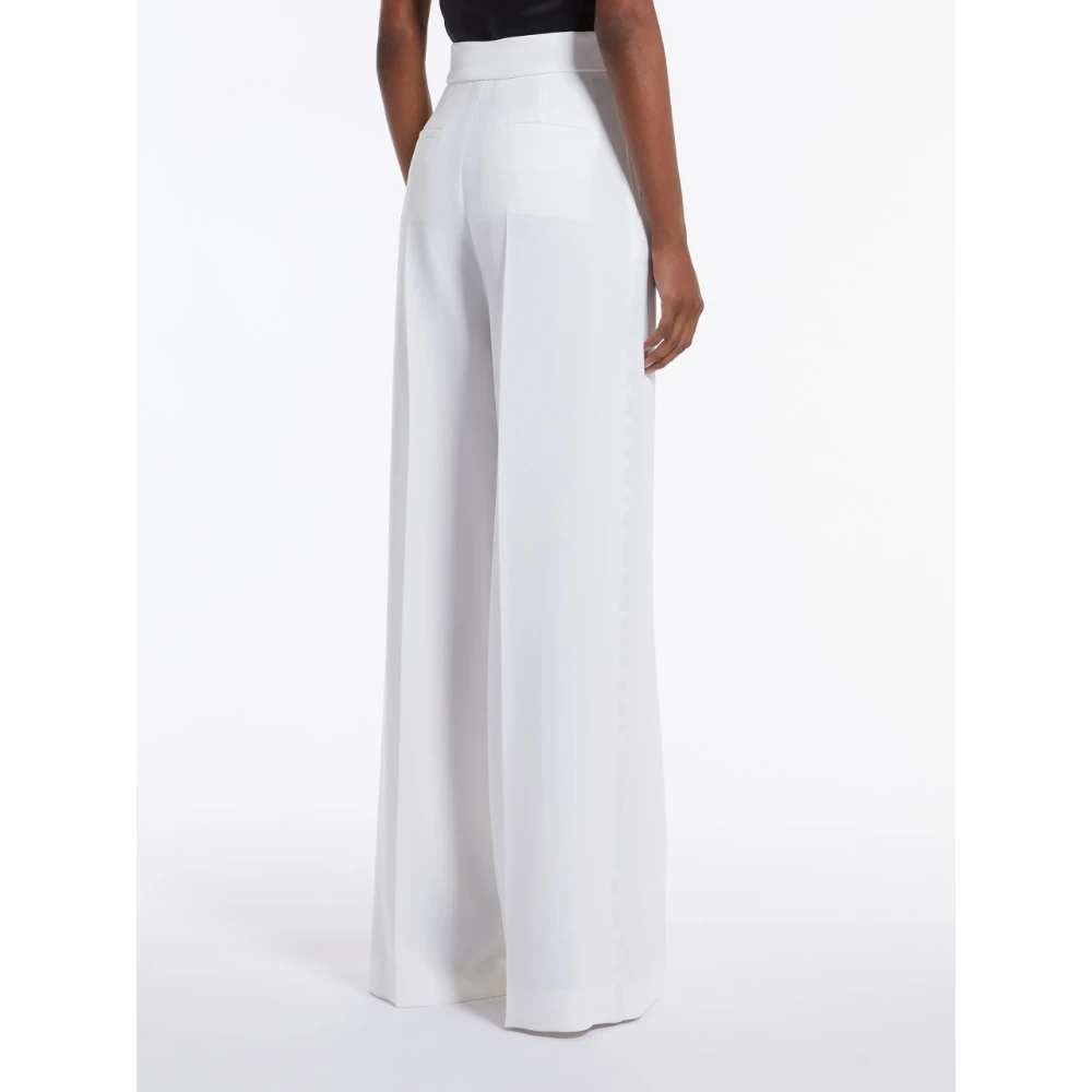 Max Mara Elegante Witte Cady Broek White Dames