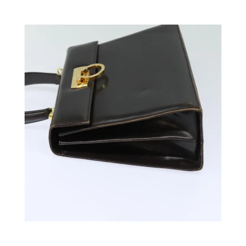Salvatore Ferragamo Pre-owned Leather handbags Black Dames
