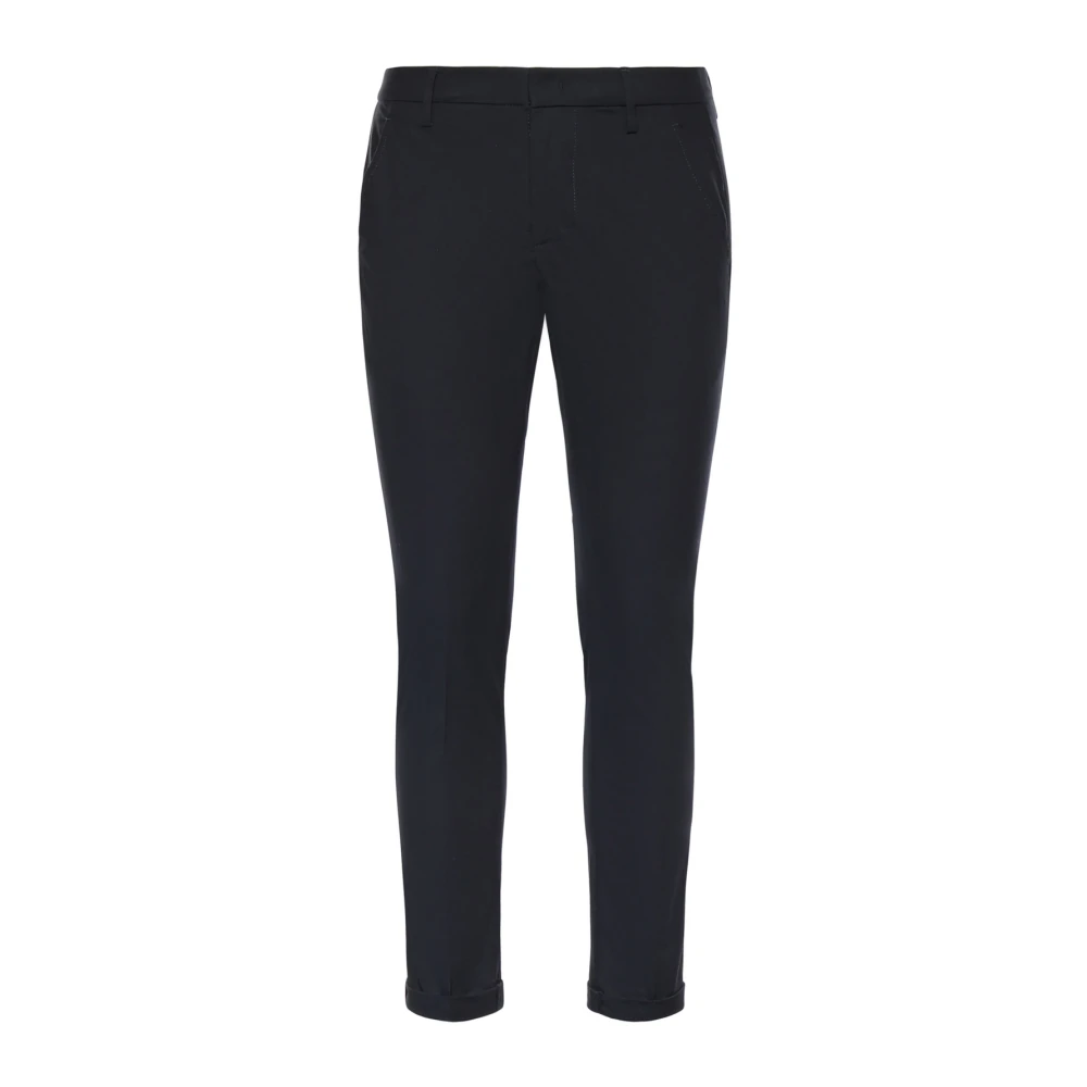 Dondup Men's Black Slim-Fit Trousers, W30, Pantalone Gaubert