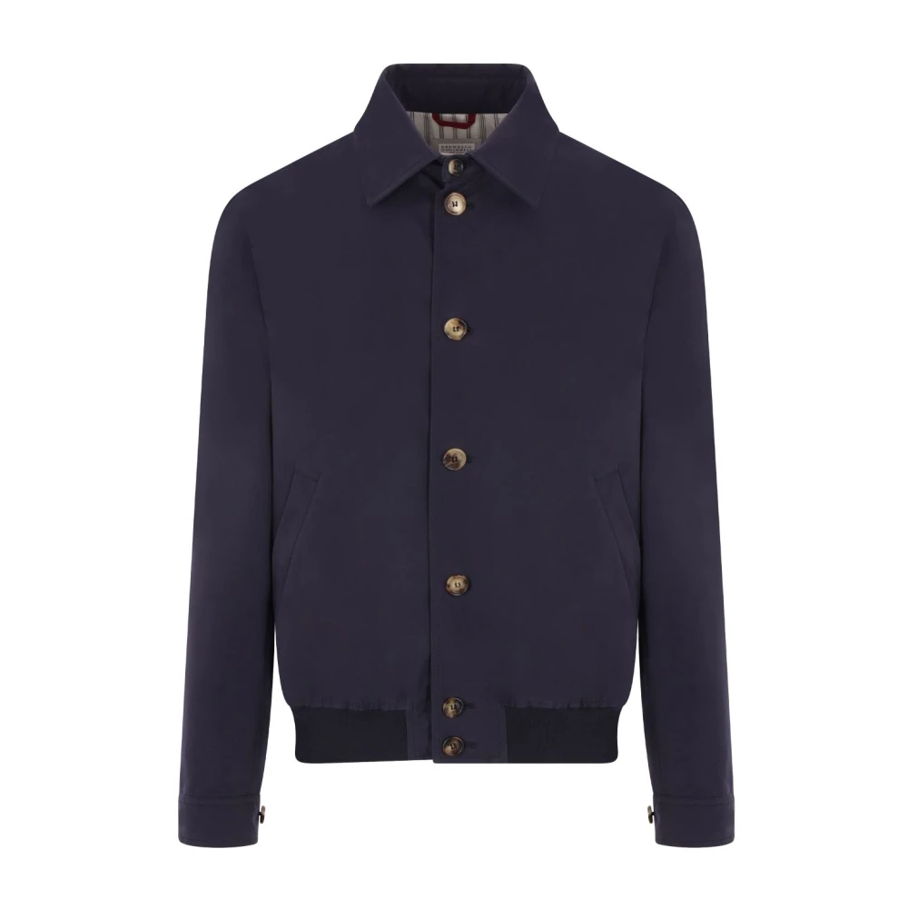 BRUNELLO CUCINELLI Blauwe Jassen voor Mannen Blue Heren