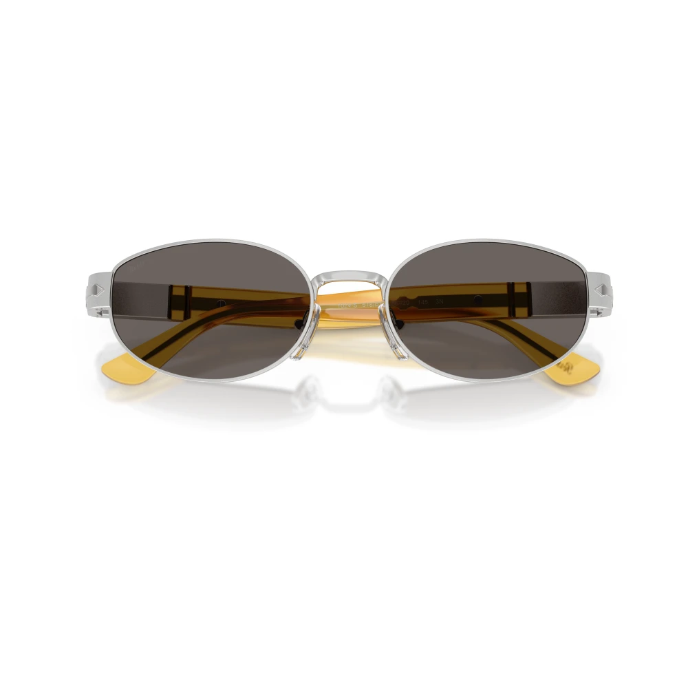 Persol Unisex Grey Po1024s 518/B1 Sunglasses Metal Silver Round Normal - Image 4