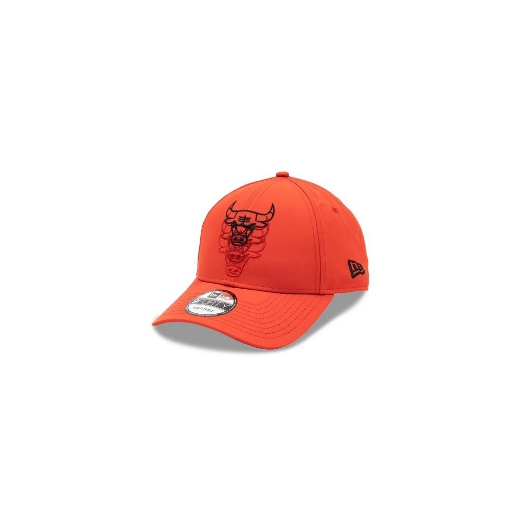 new era Oranje Bulls Stack Logo Pet Orange Heren