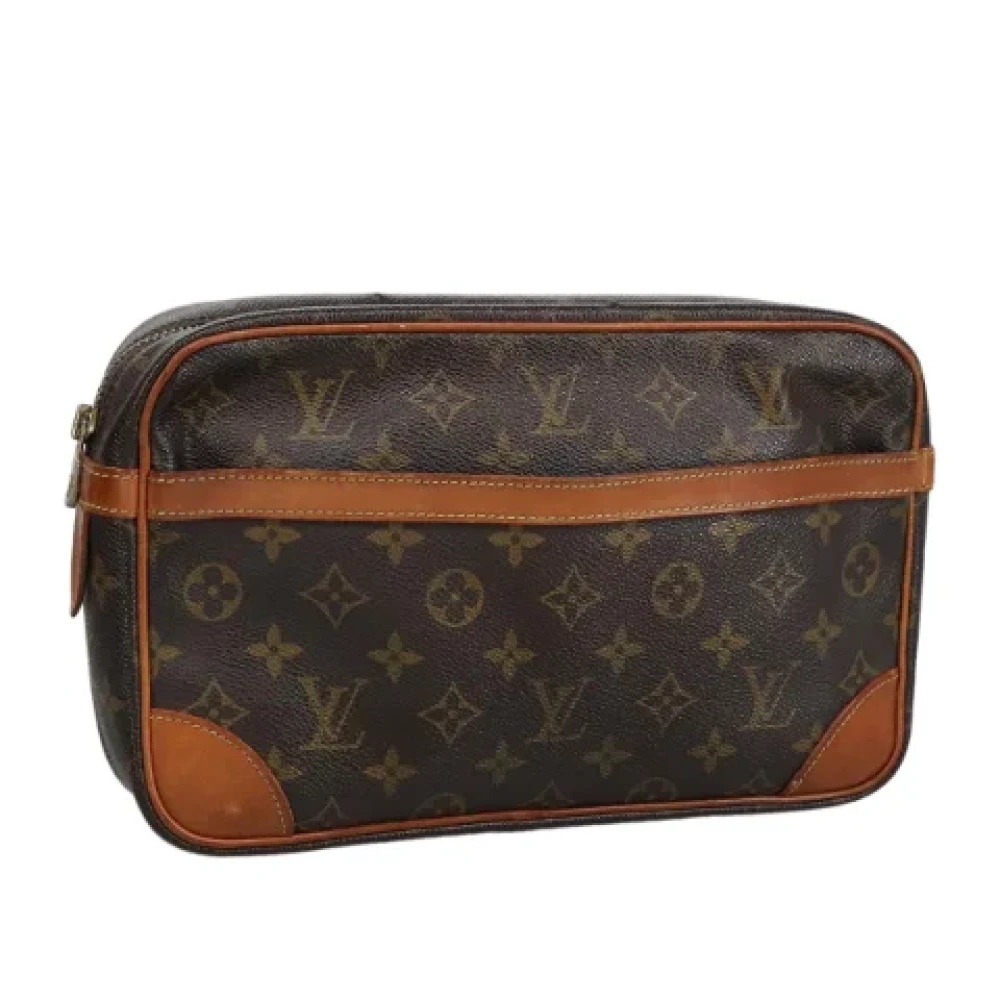 Louis Vuitton Vintage Pre-owned Canvas clutches Brown Dames