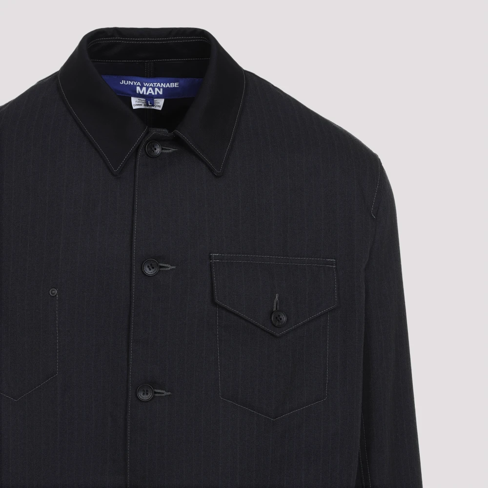 Junya Watanabe Navy Jack voor Stijlvolle Look Blue Heren