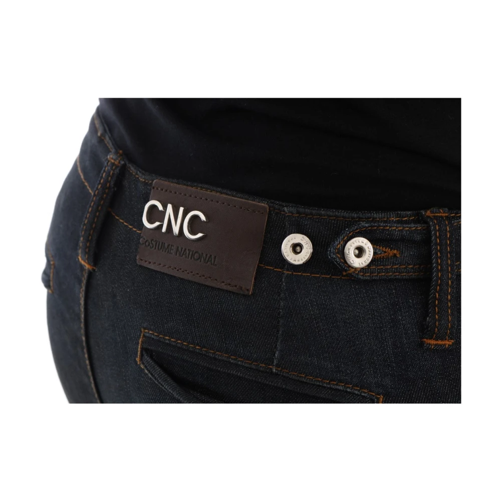 Costume National Slim Fit Donkerblauwe Jeans Blue Dames