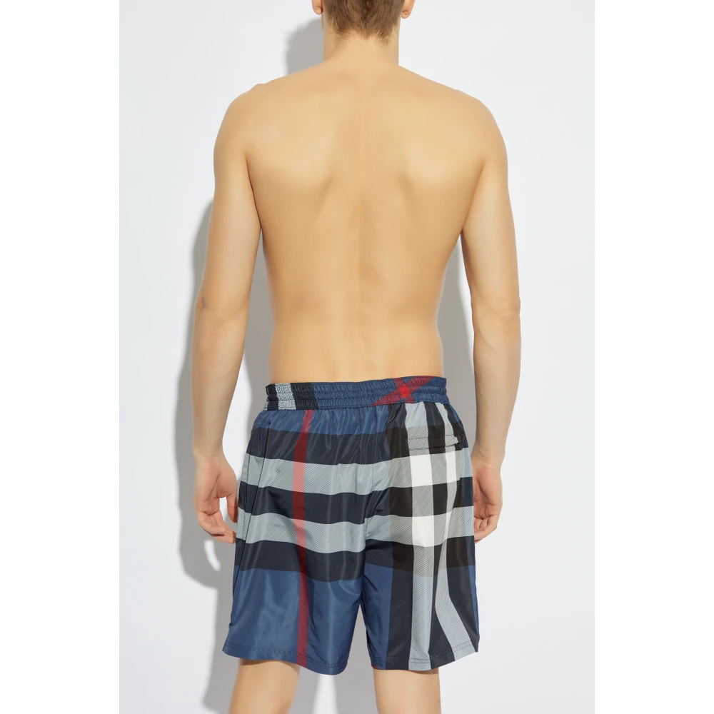 Burberry Zwembroek Blue Heren