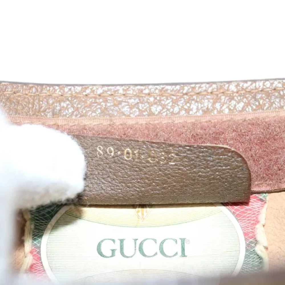 Gucci Vintage Pre-owned Canvas clutches Beige Dames