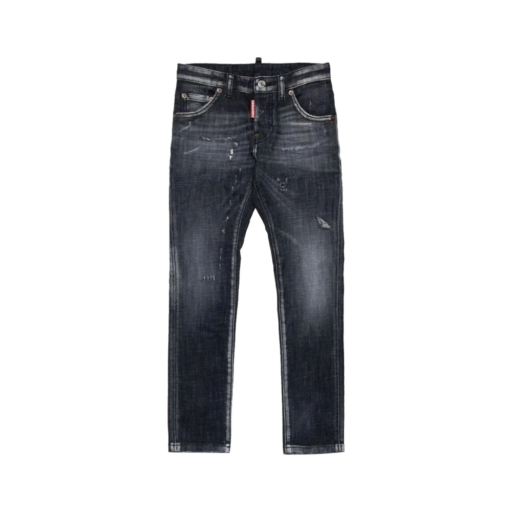 Dsquared2 Svarta Barn Stretch Denim Jeans Black, Pojke