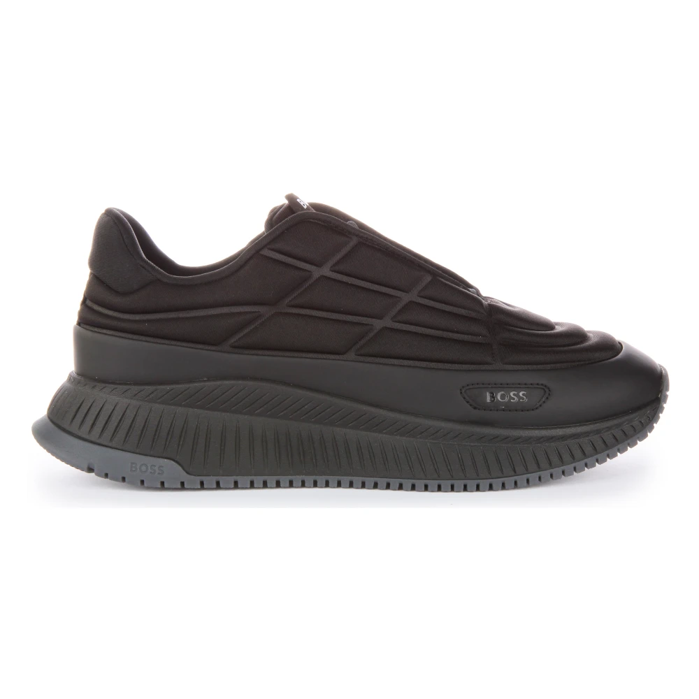 Hugo Men's Black Sneakers, 8 Uk, Evo Runner Trainers For