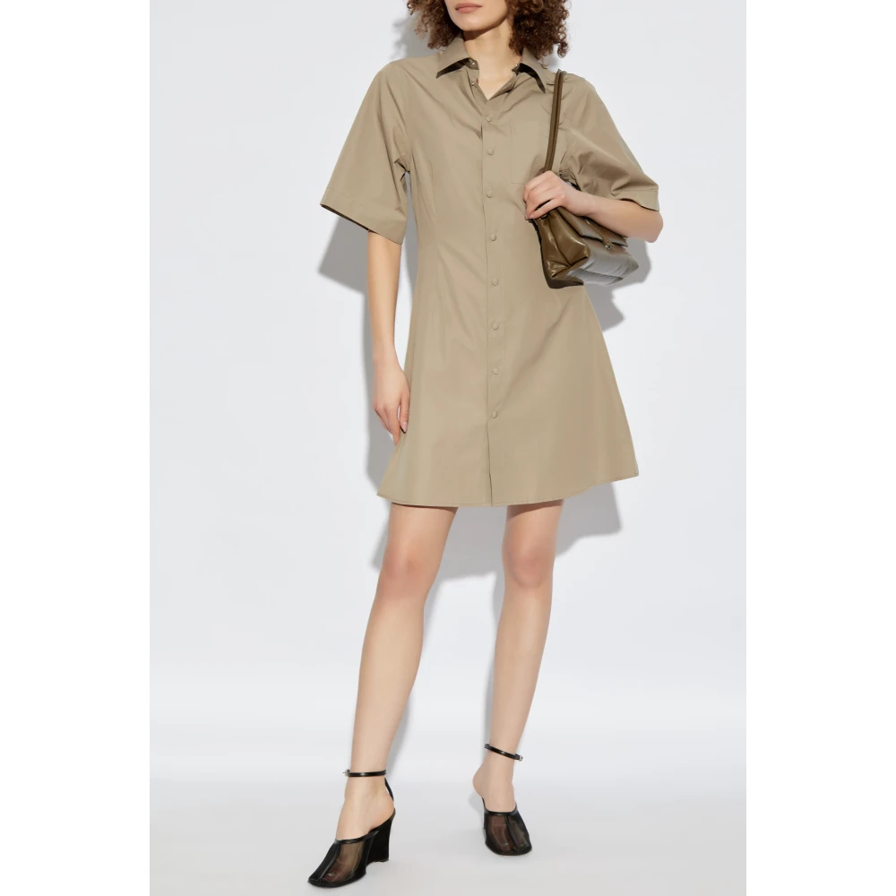 Ami Paris Shirtjurk met korte mouwen Beige Dames