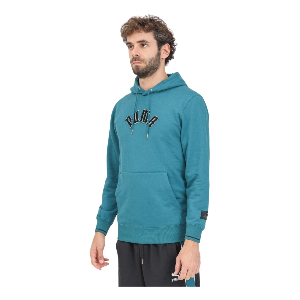 Puma Retro Street Hoodie Classics Collection Green Heren