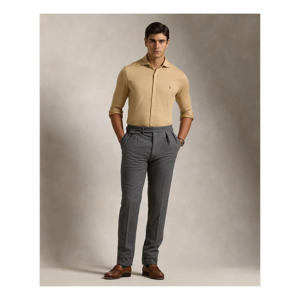 Ralph Lauren Casual Overhemd Beige Heren