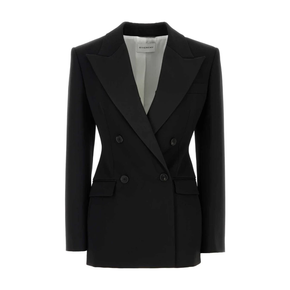 Givenchy Mujer Negro - Blazer Entallado Cruzado - Jackets - S