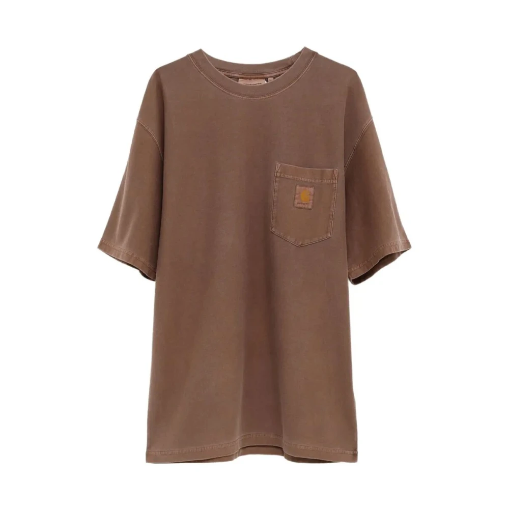 Carhartt Wip Men's Brown S/S Loose Pocket T-Shirt - T-Shirts - S - Tops