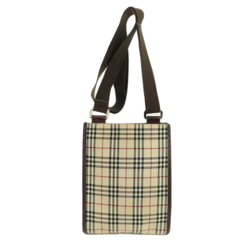 Burberry Vintage Pre-owned Fabric shoulder-bags Beige Dames