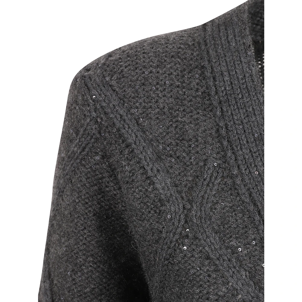 Fabiana Filippi Antraciet Sweater Collectie Gray Dames