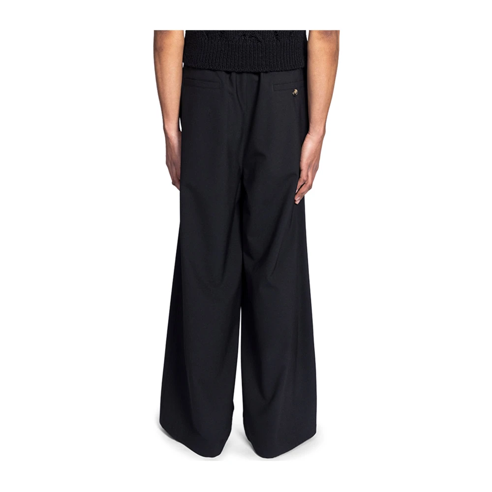 Marni Zwarte katoenen broek Black Heren