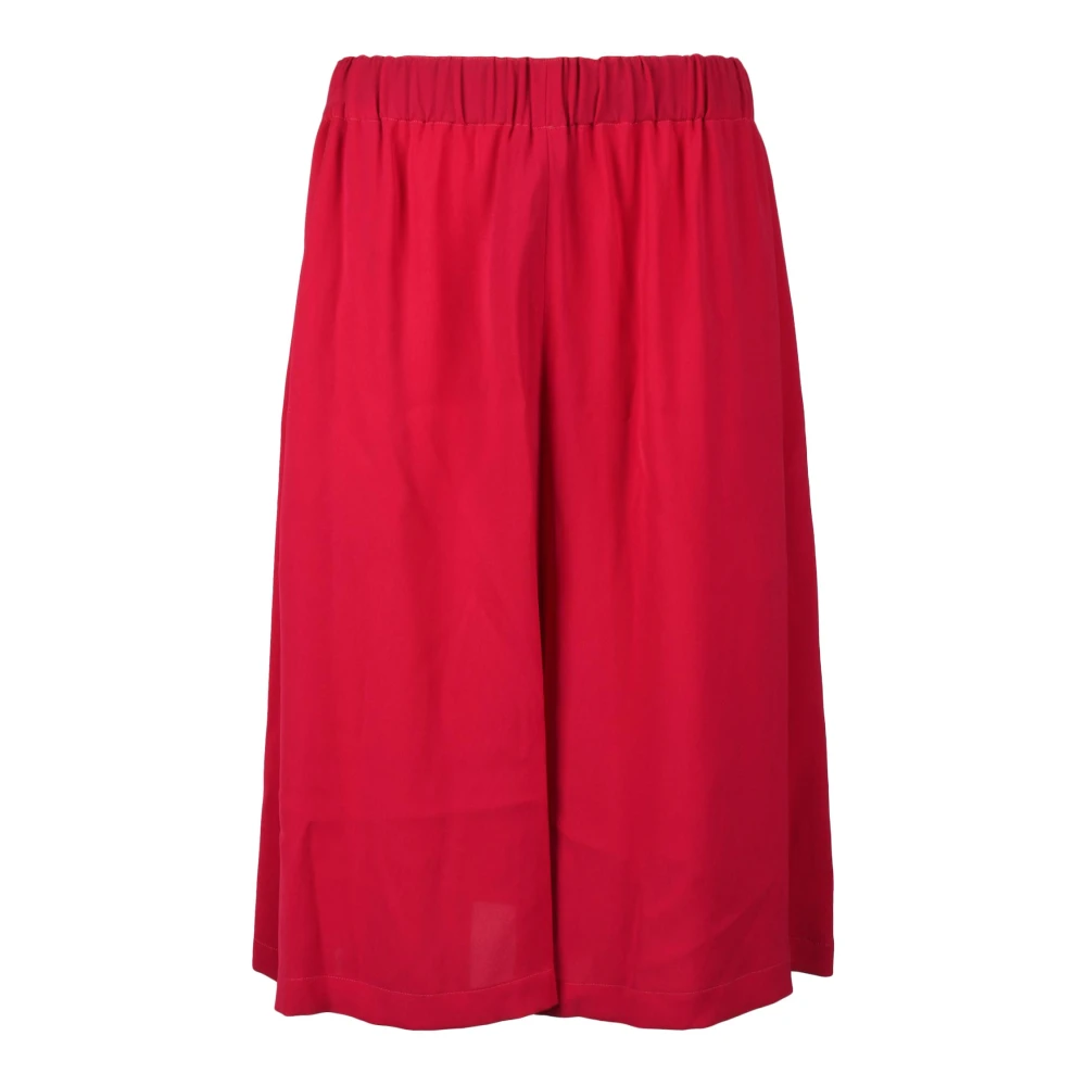 Semicouture Stijlvolle Bermuda Shorts met Triacetaat-Polyester Mix Pink Dames
