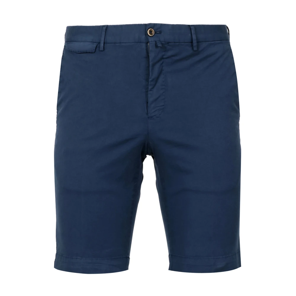 PT Torino Blauwe Katoenen Shorts met Zakken Blue Heren