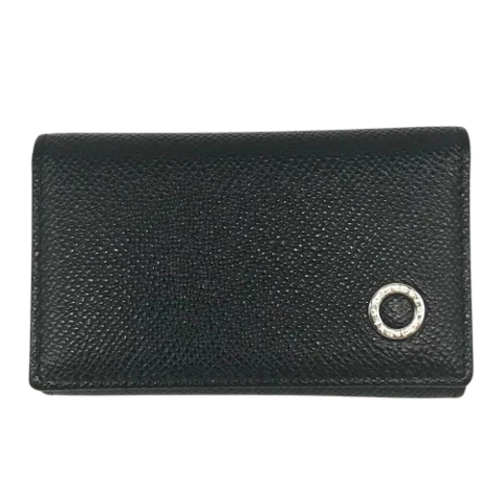 Bvlgari Vintage Pre-owned Leather key-holders Black Dames