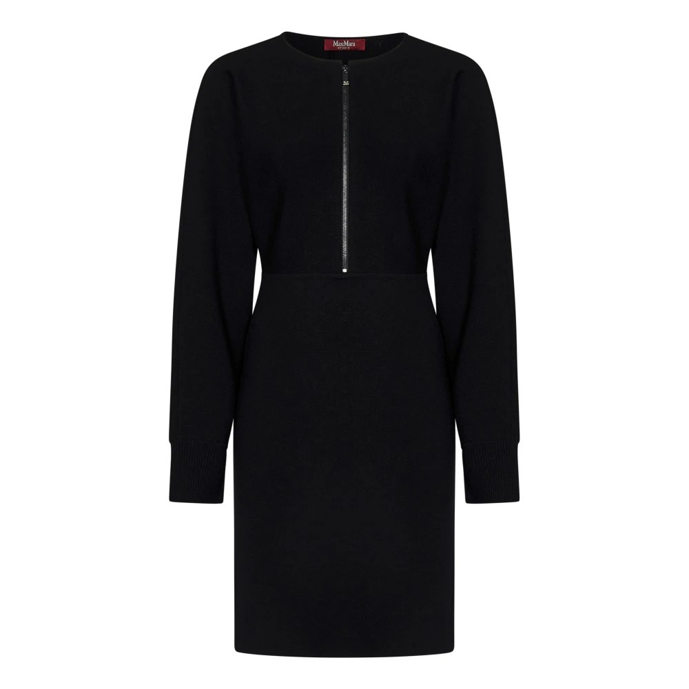 Max Mara Zwarte Jurk voor Vrouwen Elegant Comfort Black Dames