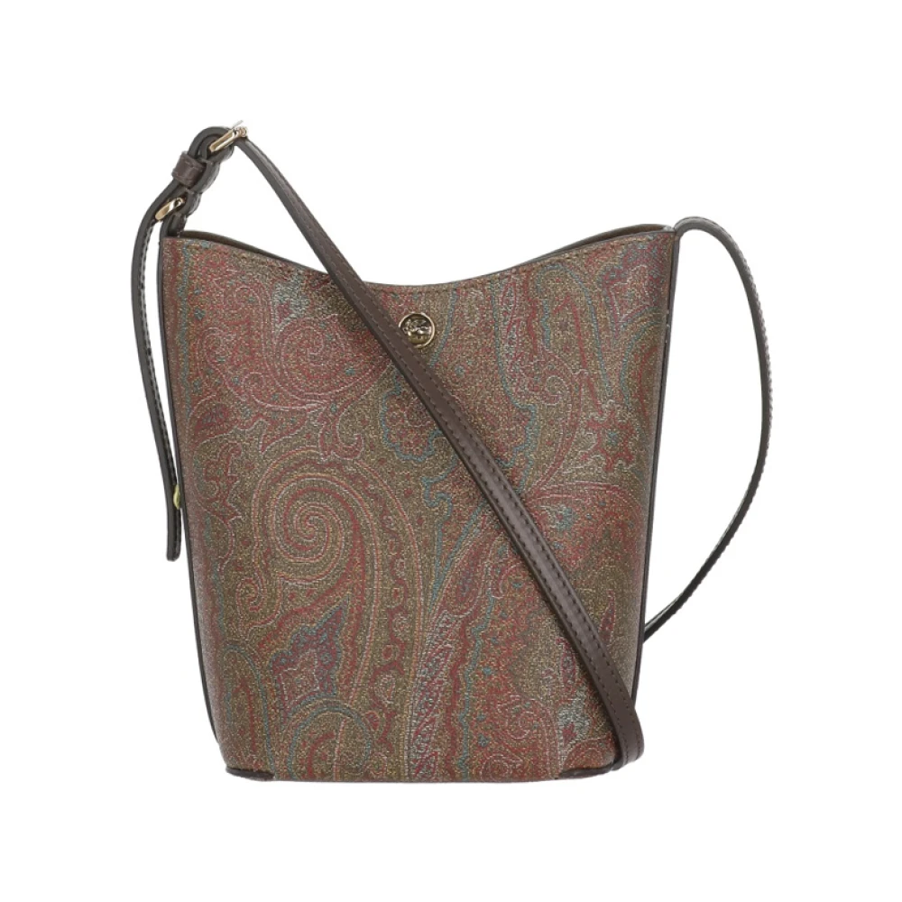 Etro Brown Paisley Shoulder Bag - Female - Shoulder Bags - One Size - Bags