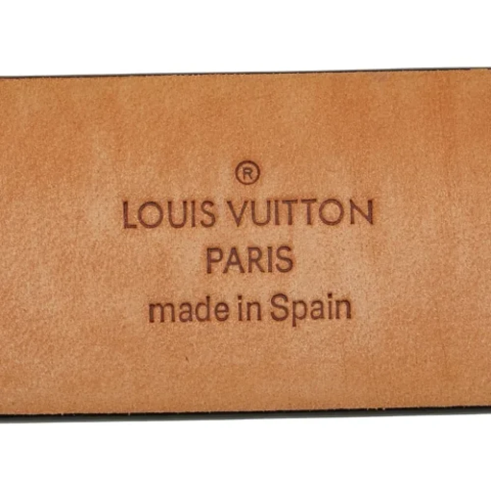 Louis Vuitton Vintage Pre-owned Leather belts Black Dames