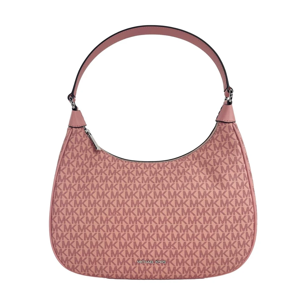 Michael Kors Stijlvolle Crossbody Tas met Binnenrits Pink Dames