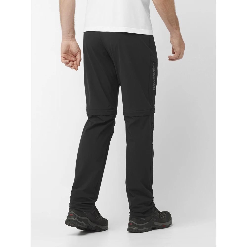 Salomon Wayfarer Zip Off Broek Black Heren