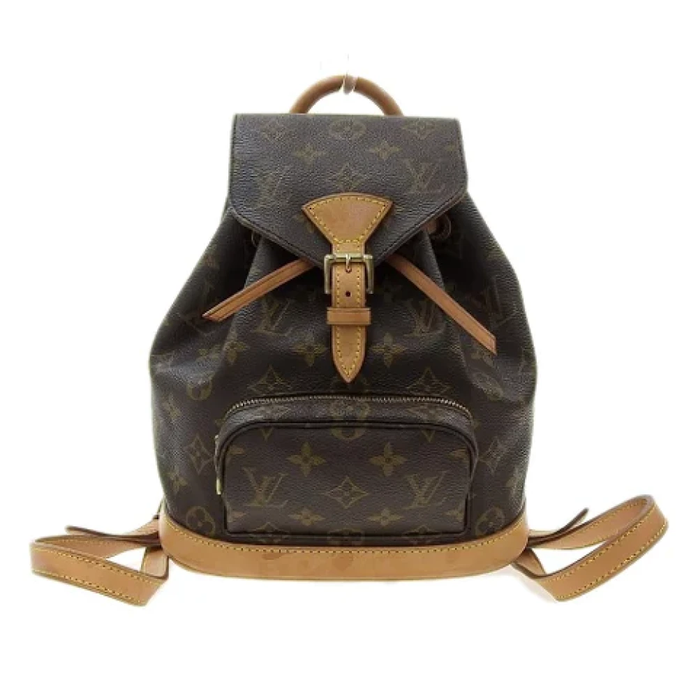 Louis Vuitton Vintage Pre-owned Canvas backpacks Brown Dames