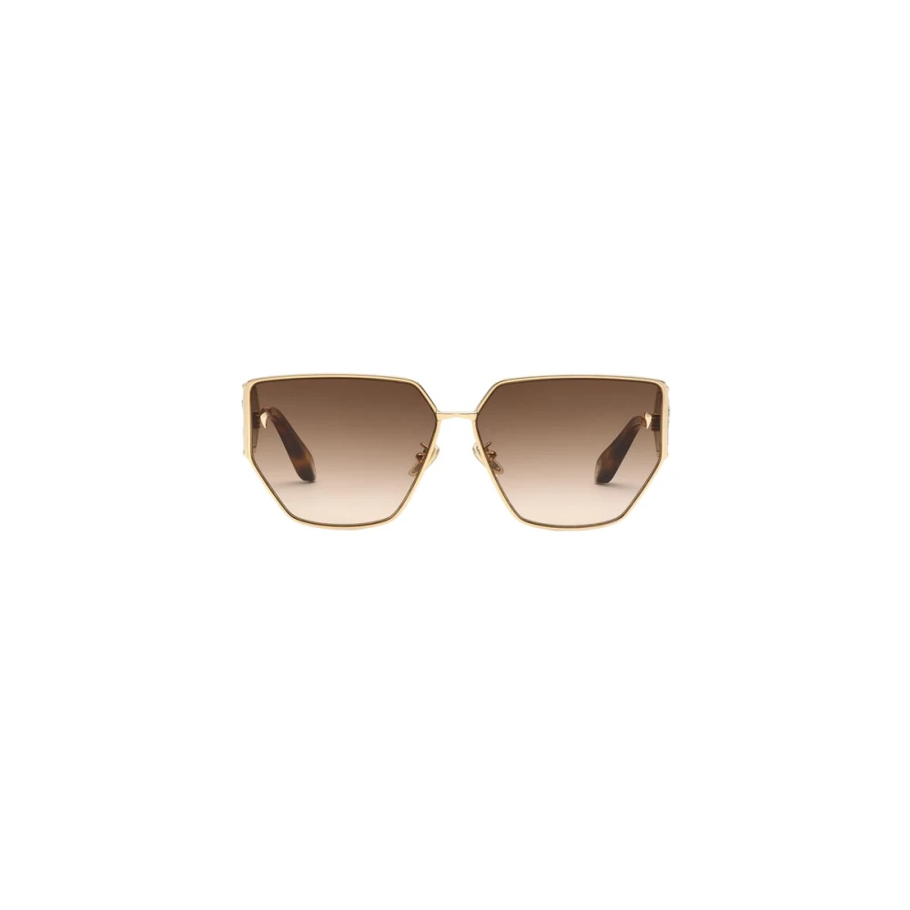 Roberto Cavalli Women's Brown Mirror Snake Sunglasses