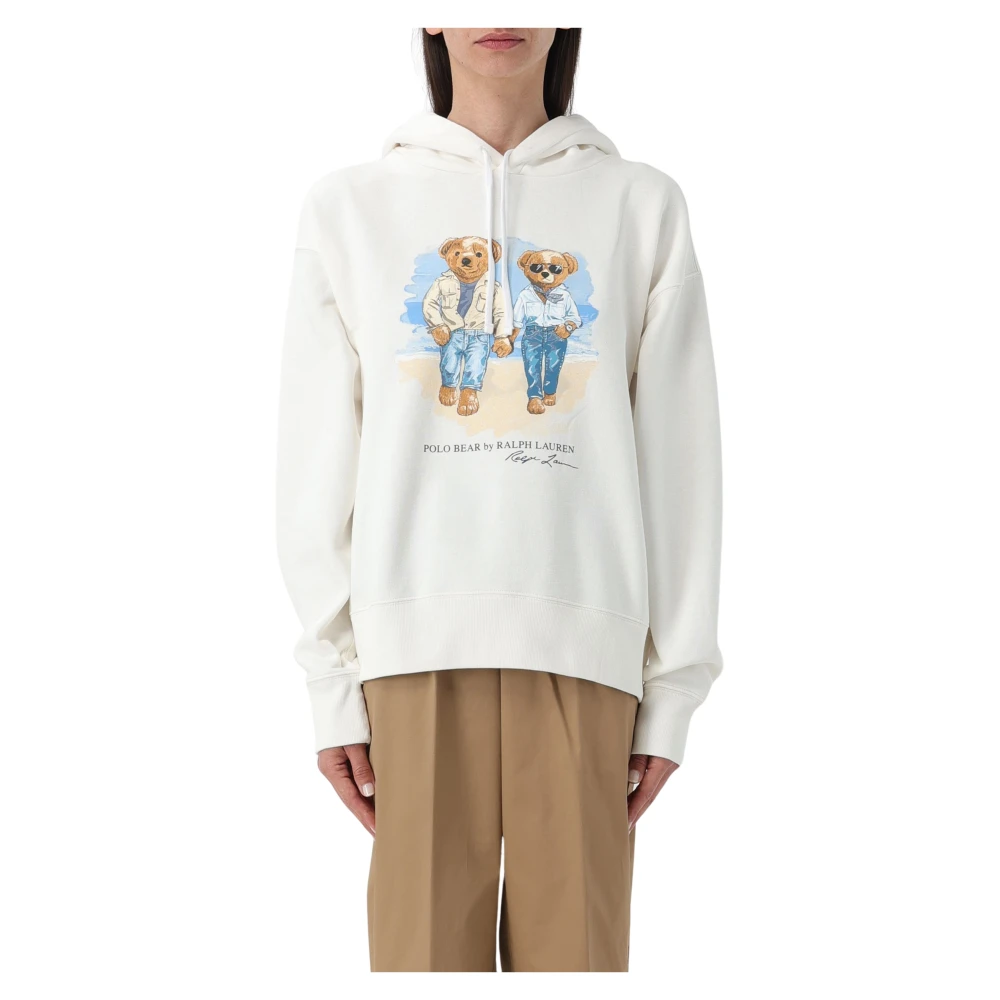 Polo Ralph Lauren Oversized hoodie met motiefprint model 'BEAR'