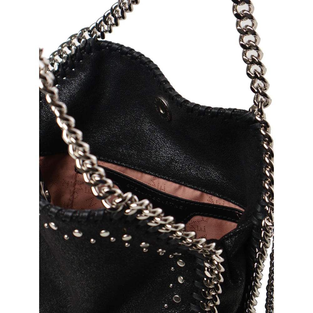 Stella Mccartney Zwarte Diamanten Ketting Schoudertas Black Dames