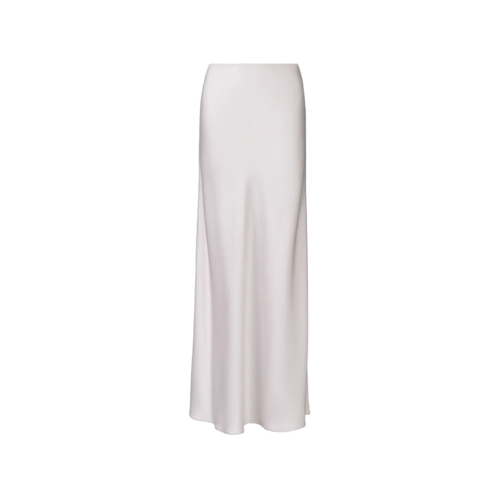 Fabiana Filippi Gray Slip Satin Maxi Skirt - Female - Maxi Skirts - 2XS - Skirts