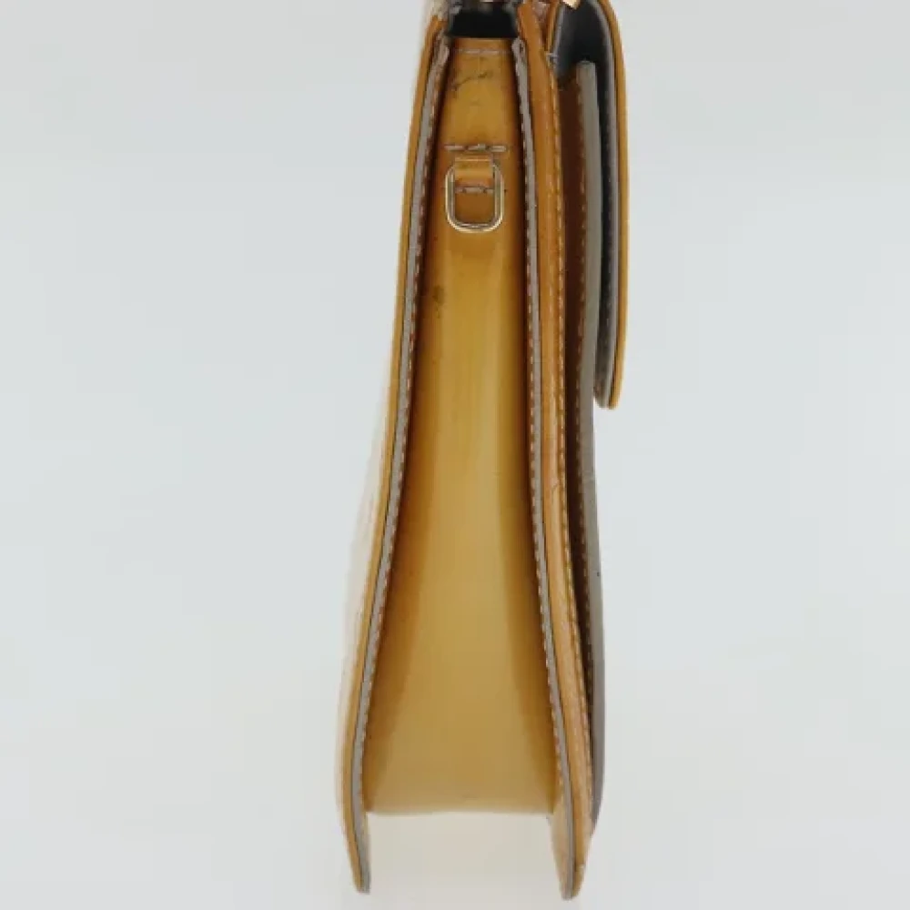 Louis Vuitton Vintage Pre-owned Leather pouches Yellow Dames