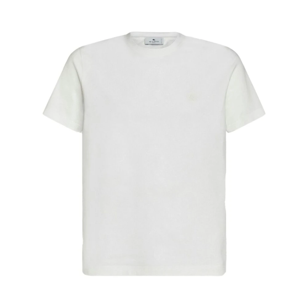ETRO Witte Paisley Print T-shirt White Heren