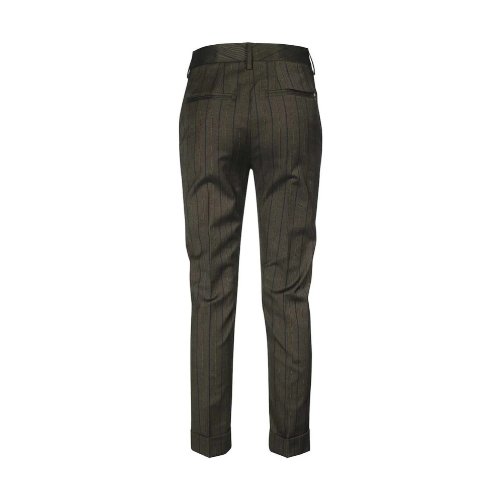 Dondup Gestreepte Slim Fit Broek Black Dames