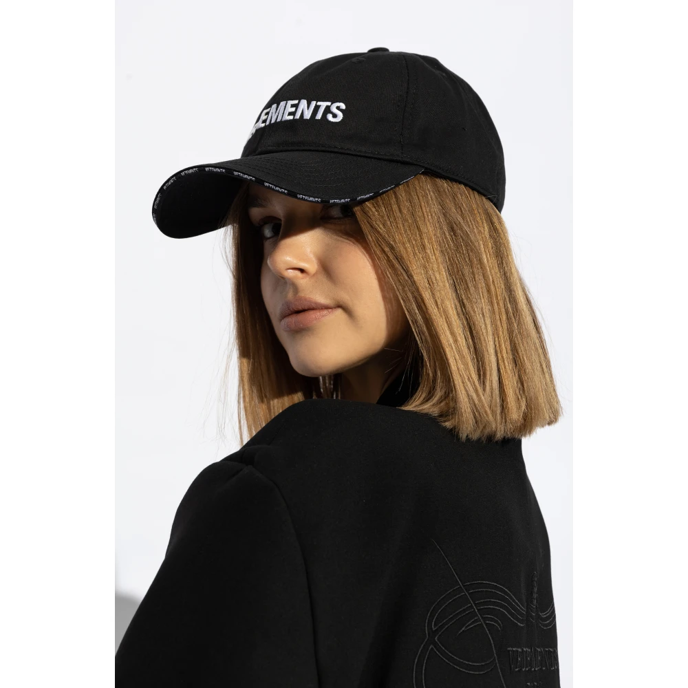 Vetements Baseballpet Black Dames