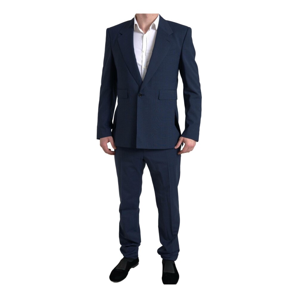 Dolce and gabbana discount navy blue suit