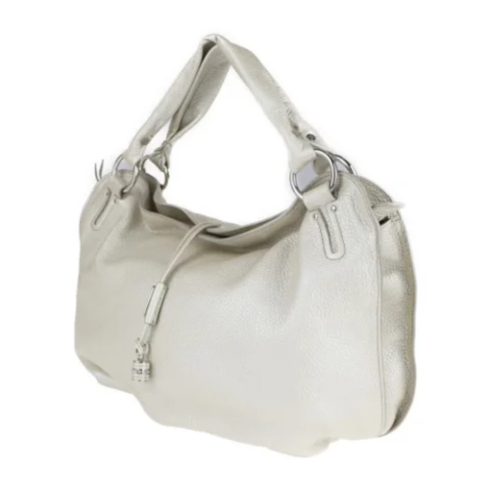 Celine Vintage Pre-owned Leather shoulder-bags White Dames