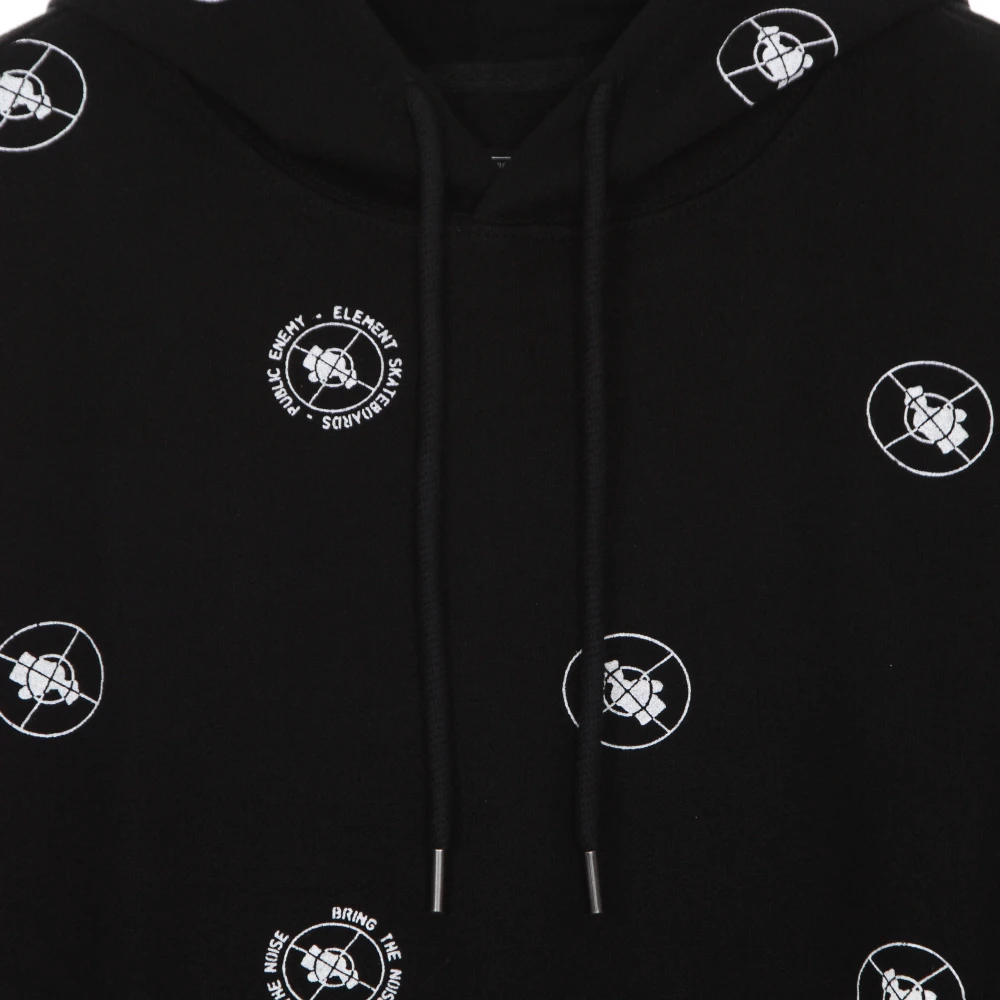 Element Zwarte Polka Dot Hoodie Black Heren
