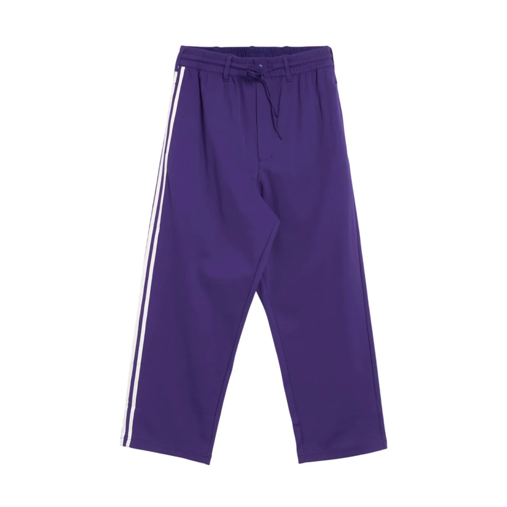 Y-3 Iconische Sportieve Jacquard Sweatpants Purple Heren